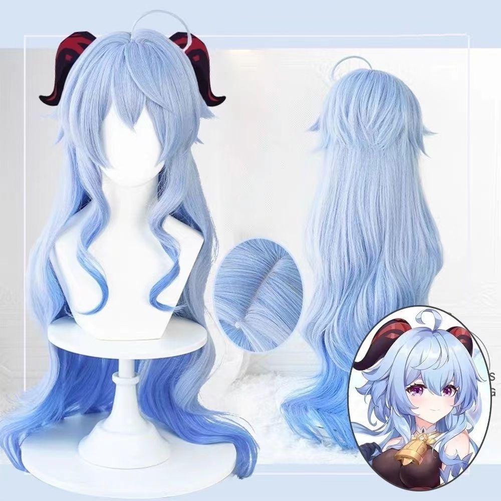 Women'S Affordable Accessories - Kant-en-klare Ganyu-cosplaypruik | Voorgestyled met Ahoge