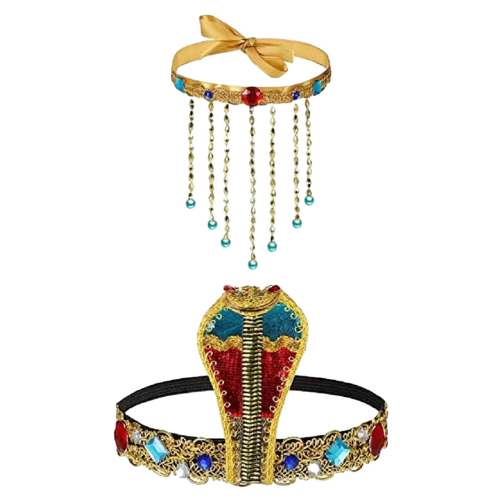 Women'S Egyptian Accessories - 2-delige Egyptische kostuumaccessoires Egypte koningin hoofdtooi