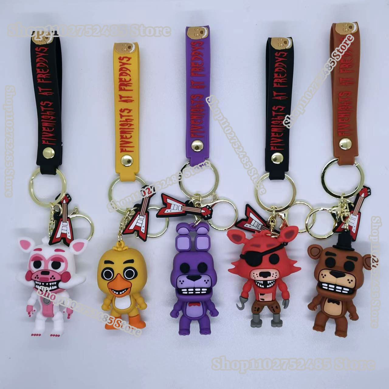 Women'S Key Accessories - 5 stuks Cartoon Anime FNAF Figuur