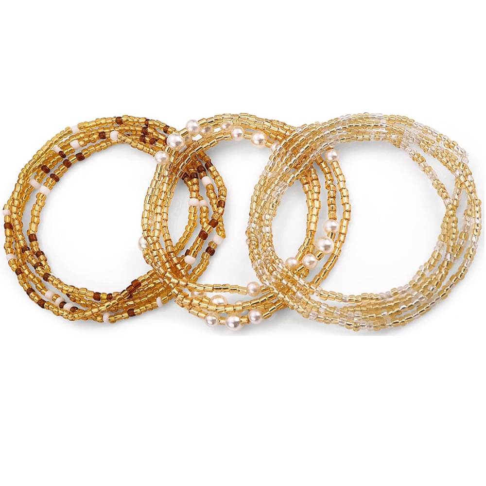 Women'S African Accessories - Tailleparels voor vrouwen, buikparels, elastische ketting,