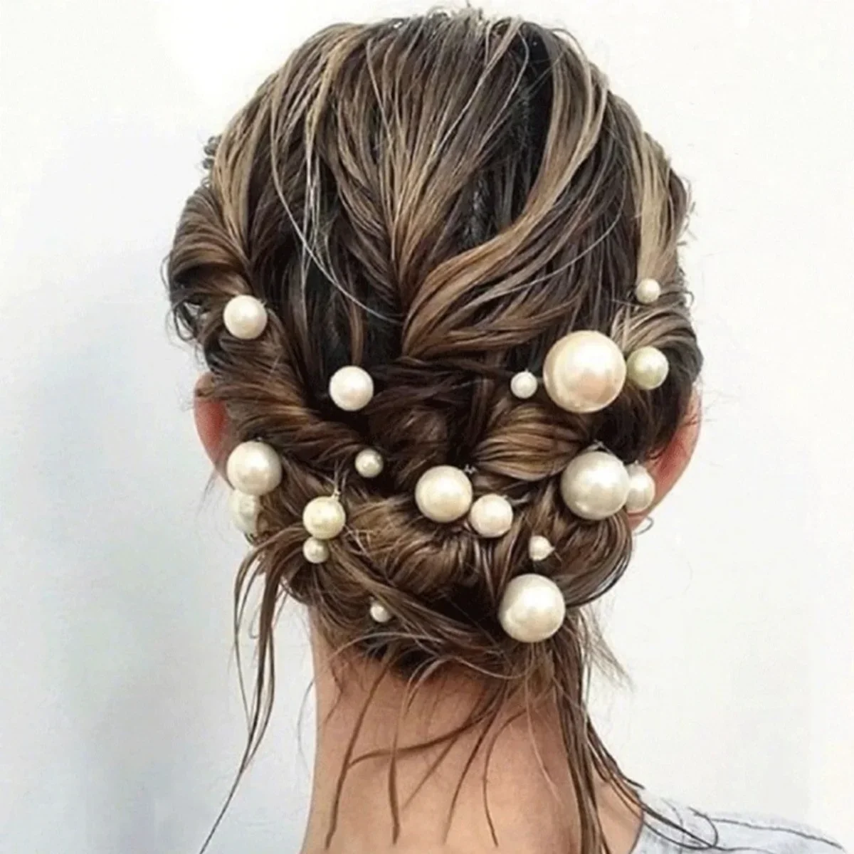 Pearl Hair Pin - 18 stks Bruids Haarspeld U-vormige Metalen