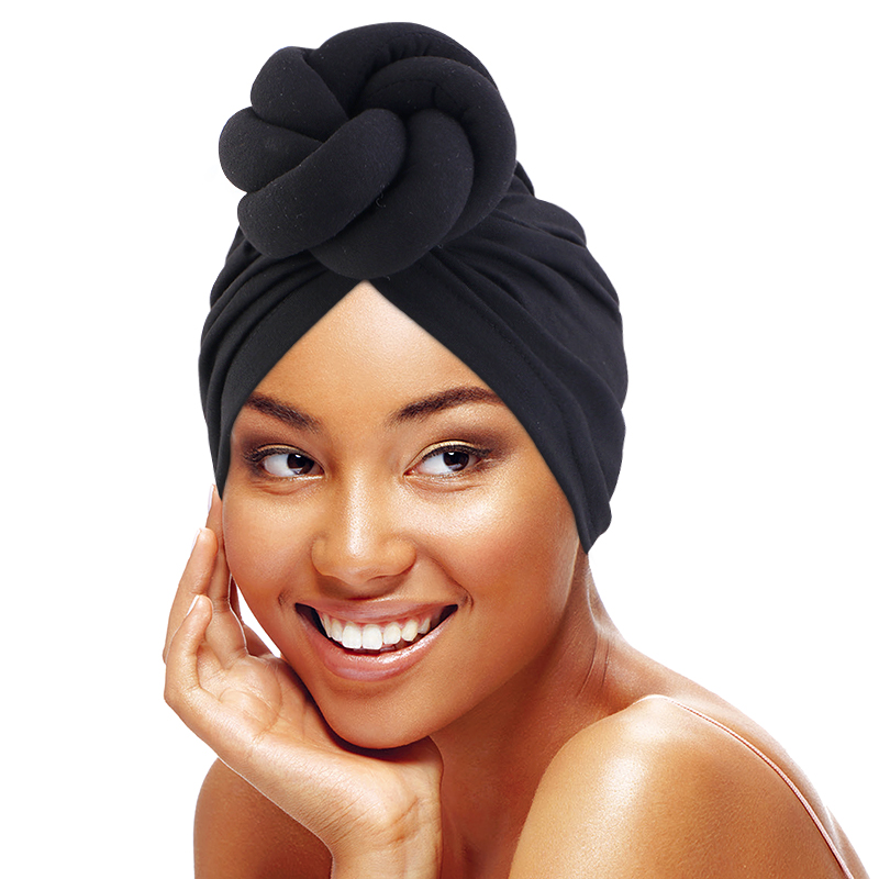 Women'S African Accessories - Grote Bloem Kabel Geknoopt Tulband Head