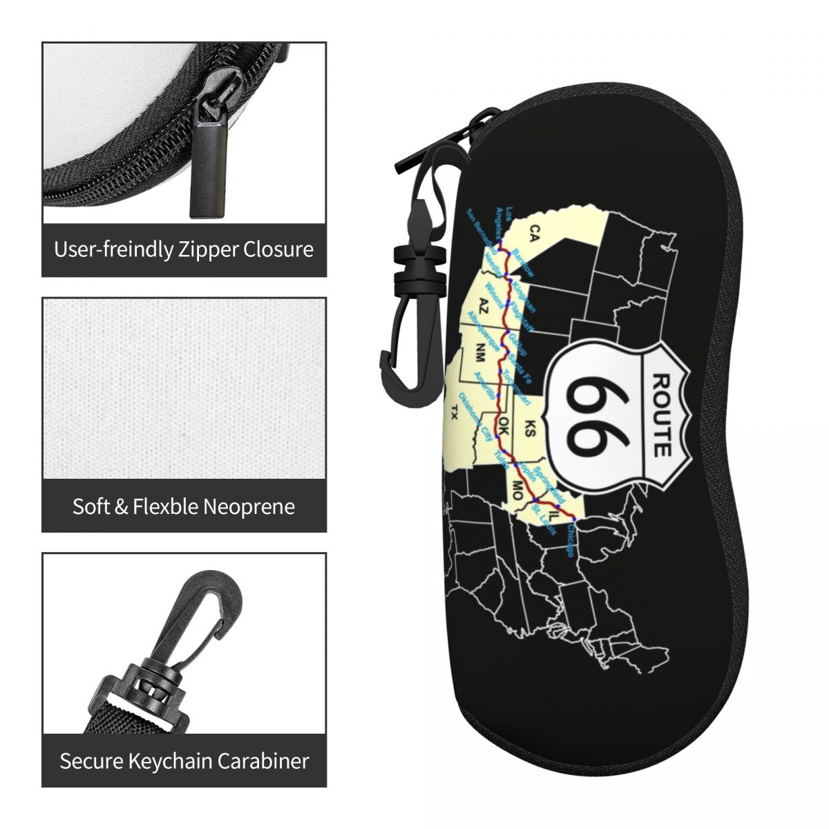 Aangepaste Route 66-kaart Shel - Women Accessories Usa recensie en prijs