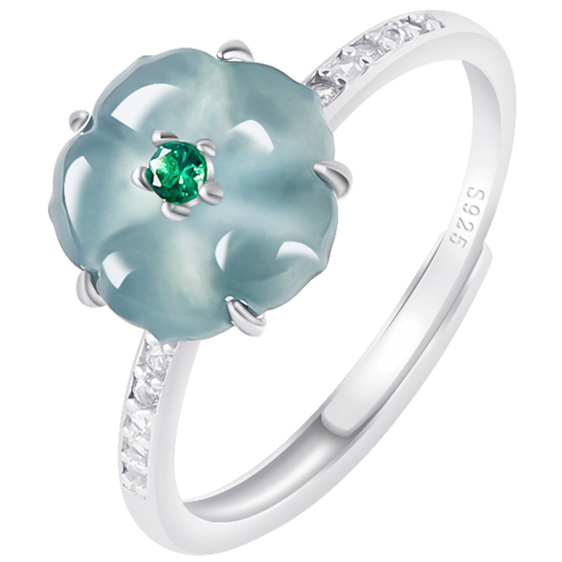 Blauwe Birmese Jadeiet Bloemen - Women Accessories To Gift recensie en prijs