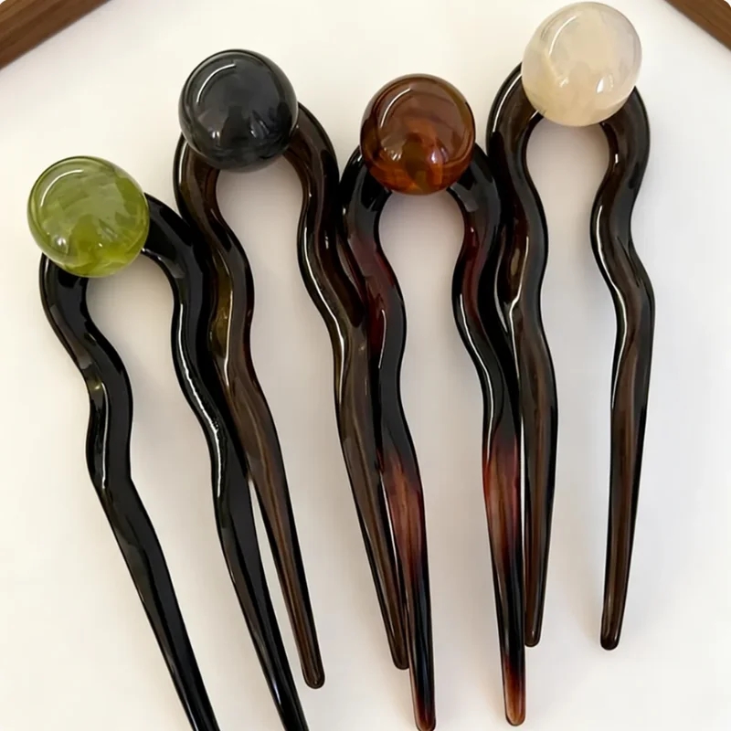 Mode gekleurde parel U-vormige - Pearl Hair Pin recensie en prijs