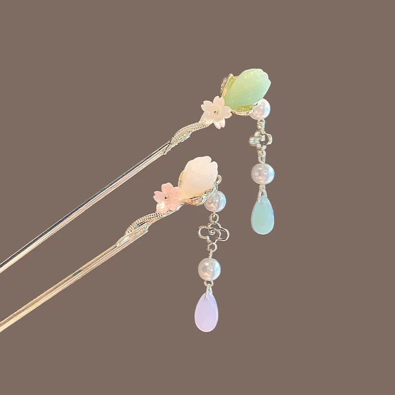 Vintage bloem parel kwastje ha - Pearl Hair Pin recensie en prijs