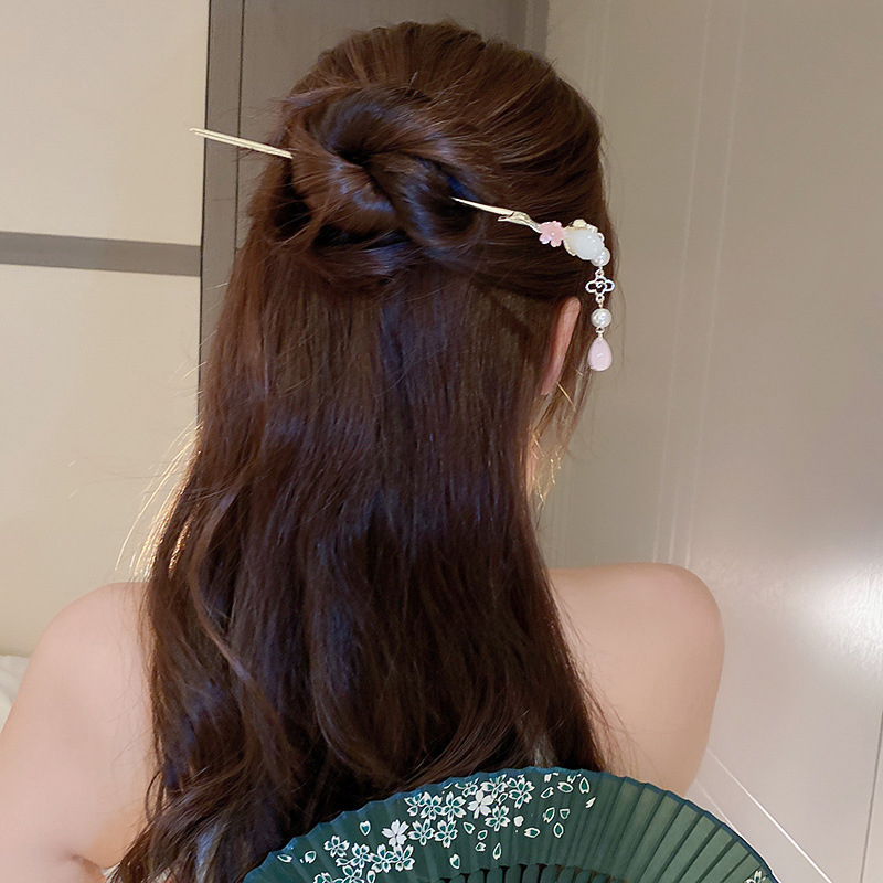Vintage bloem parel kwastje ha - Pearl Hair Pin recensie en prijs