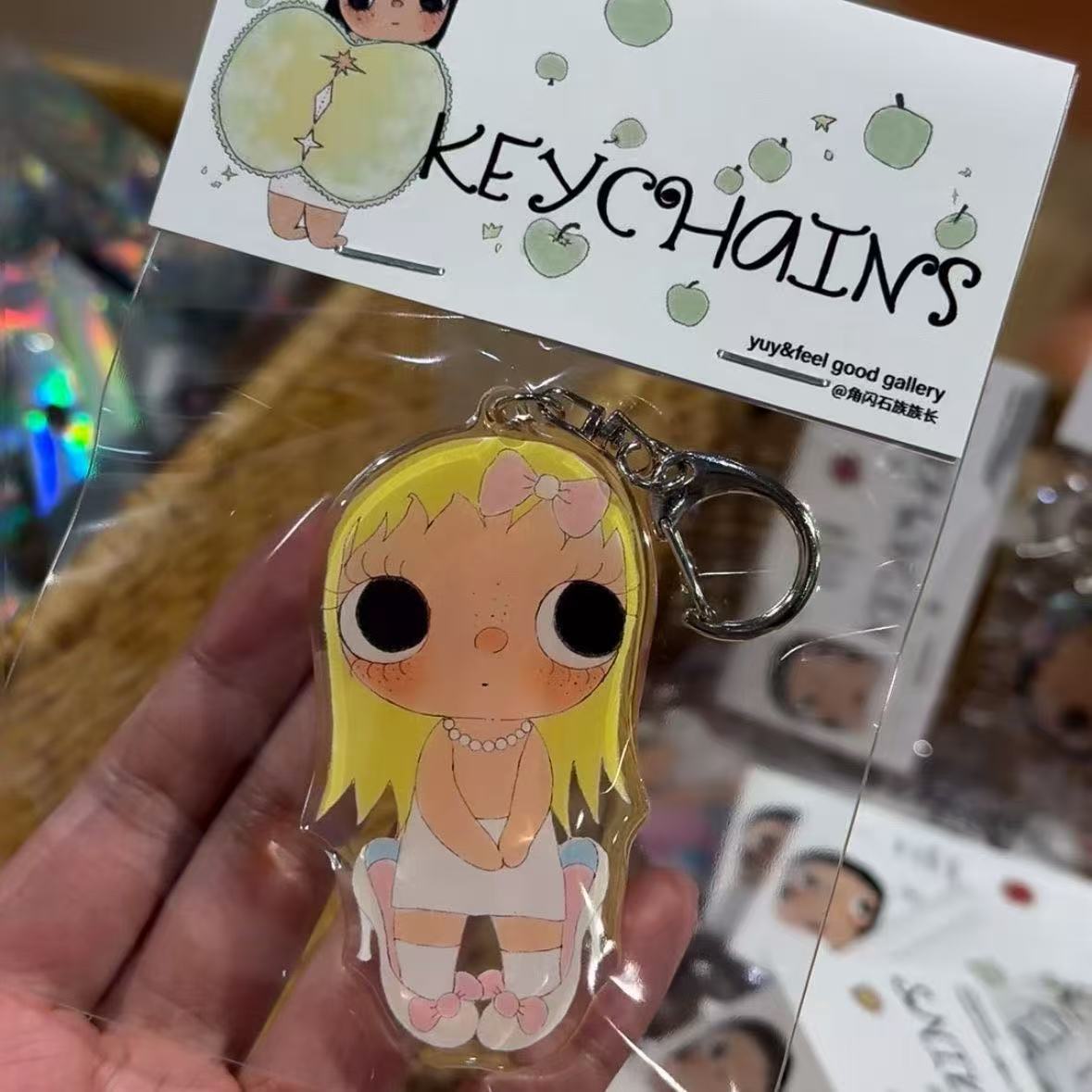 Yuy is een meisje. Leuke carto - Women'S Key Accessories recensie en prijs
