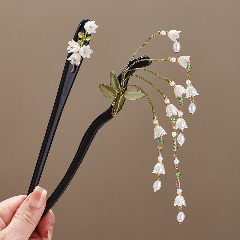 Lelietje-van-dalen bloemblaadj - Pearl Hair Pin recensie en prijs