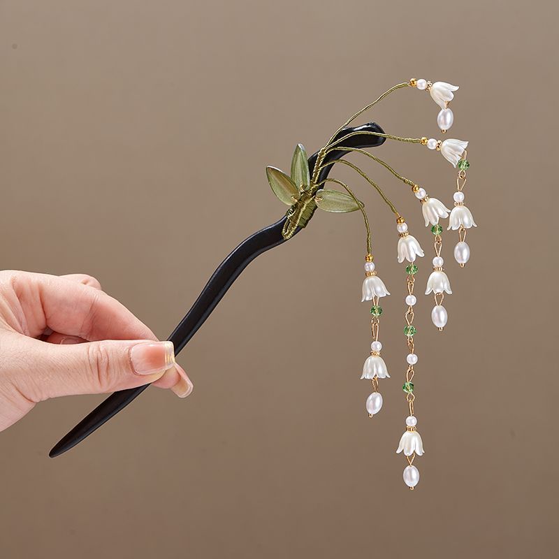 Lelietje-van-dalen bloemblaadj - Pearl Hair Pin recensie en prijs