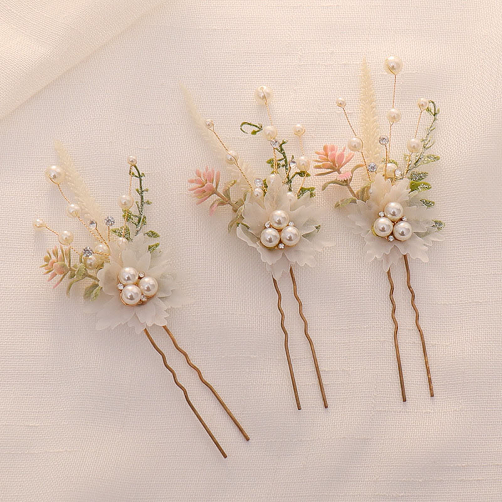 3 stks Legering Parel Bloem Ha - Pearl Hair Pin recensie en prijs