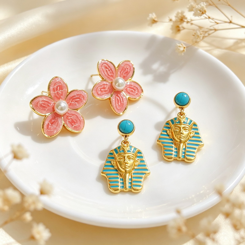 Kalen roestvrijstalen damesoor - Women'S Egyptian Accessories recensie en prijs