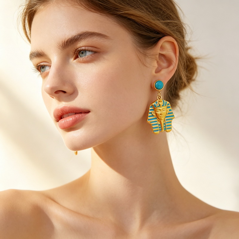 Kalen roestvrijstalen damesoor - Women'S Egyptian Accessories recensie en prijs
