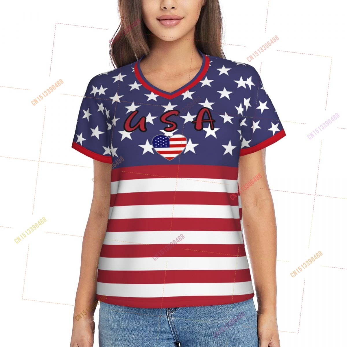 2026 USA AMERIKA Vlag Shirts V - Women Accessories Usa recensie en prijs