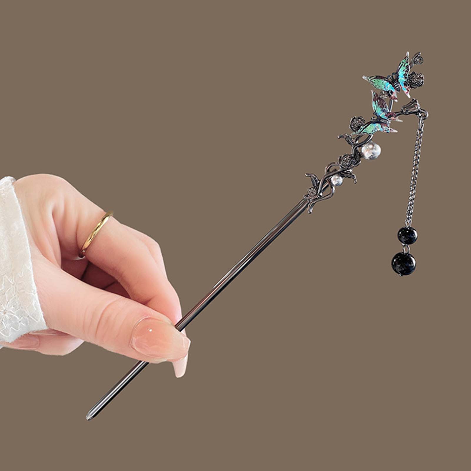Chinese stijl haarstokjes zwar - Pearl Hair Pin recensie en prijs