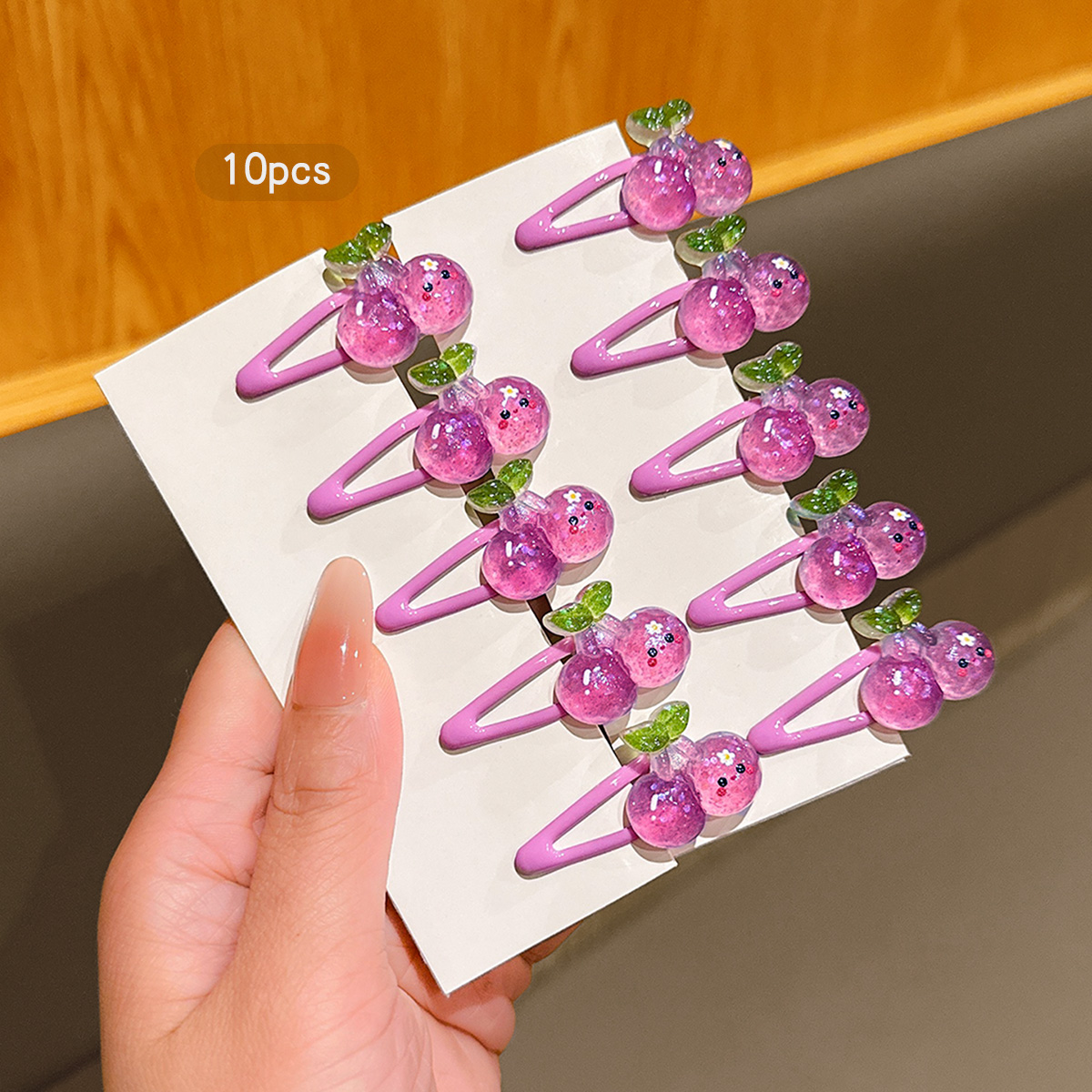 10 Purple Cherry BB Clips Zoet - Women'S Affordable Accessories recensie en prijs