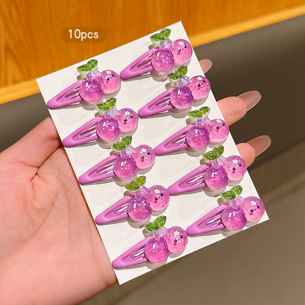 10 Purple Cherry BB Clips Zoet - Women'S Affordable Accessories recensie en prijs
