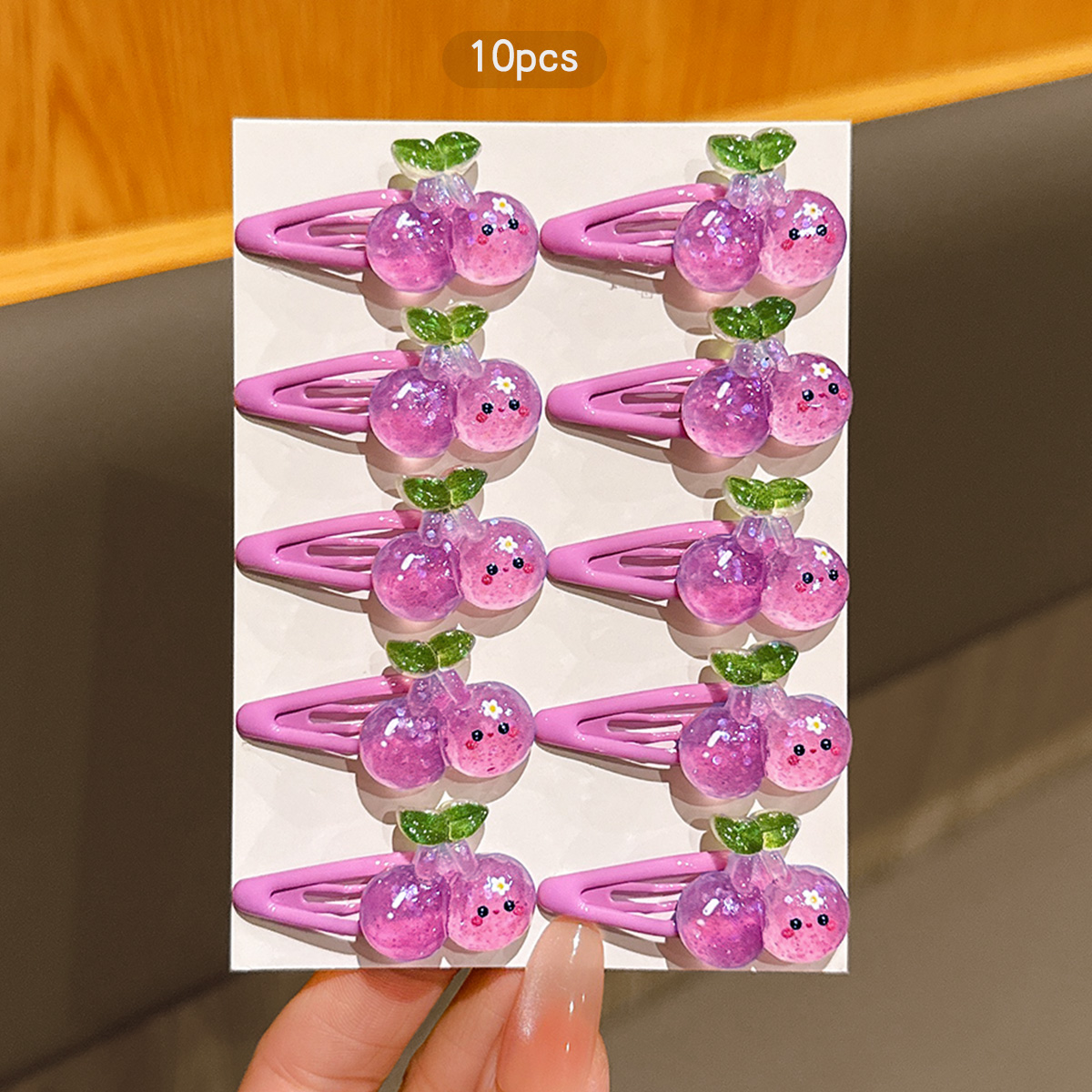 10 Purple Cherry BB Clips Zoet - Women'S Affordable Accessories recensie en prijs