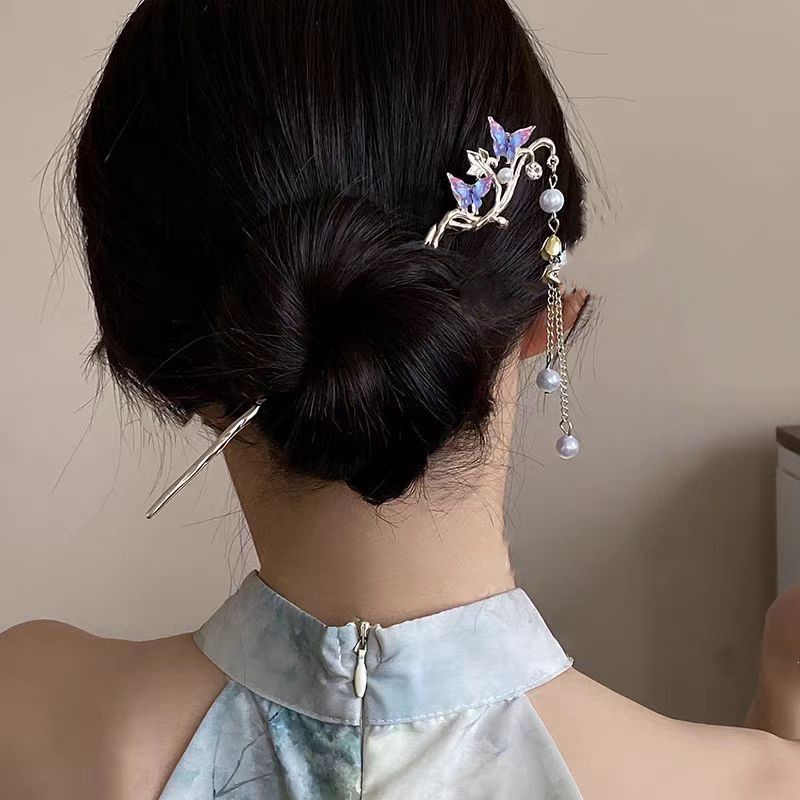 2025 Nieuwe Bloem Haarspeld Vo - Pearl Hair Pin recensie en prijs